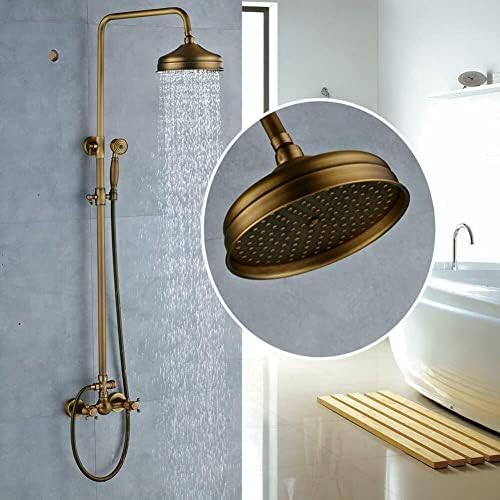 Huin Antique Brass Rain shower Faucet Set