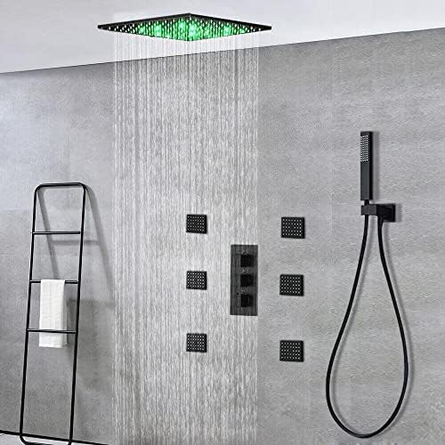 Thermostatic Shower Faucet System Handheld Rainfall Long Lasting Performance