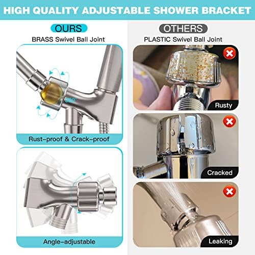 JDO Handheld Shower Head 6 Settings for Luxurious Showering