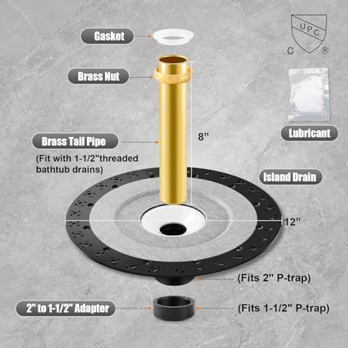 Upgrade bathtub Drain Drop-In Kit