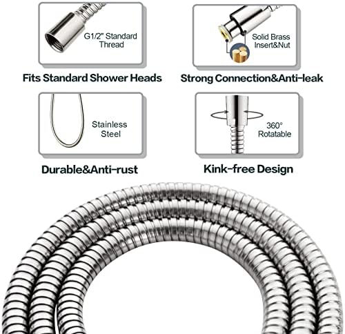 BRIGHT SHOWERS Dual Shower Head Combo