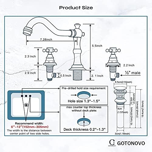 Luxury 12 Square Shower Faucet Cylindrical Design