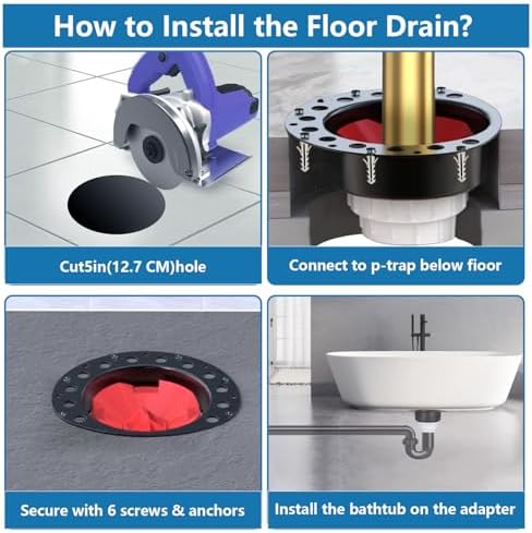 Freestanding Tub Drain Rough-in Kit Professional Grade