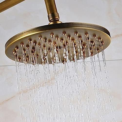 Wall-Mounted Shower Faucet Set 8-Inch Rainfall Head by TECKI