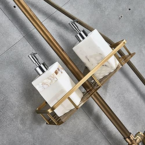 Huin 8-Inch Round Rainfall Shower Faucet Set