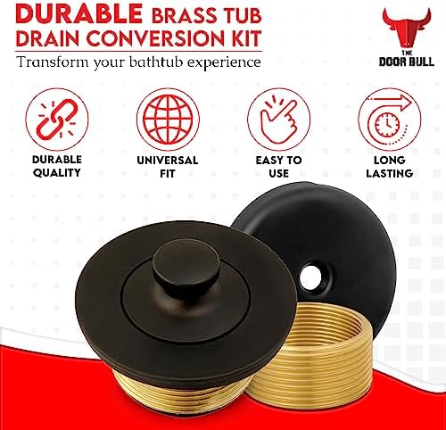 Lift Turn bathtub drain kit Replace faulty drain Easy installation