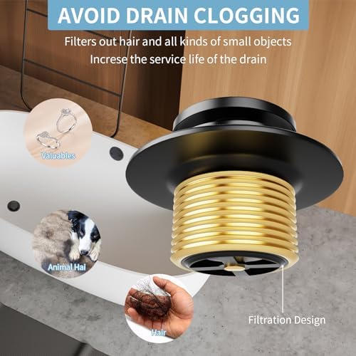 Efficient Black Tub Drain Kit for Long-Lasting Bathtub Drain Performance