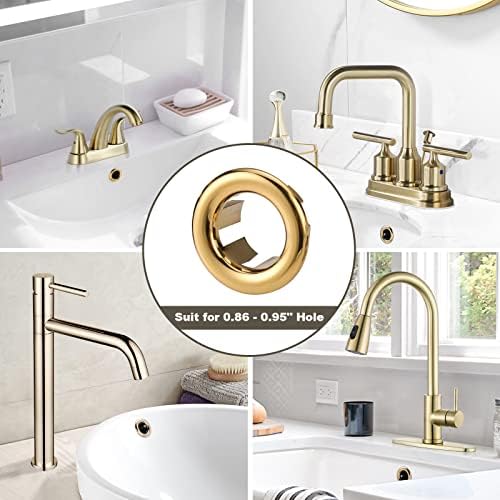 6-Piece Gold Sink Overflow Ring NATIVE US FIPPING