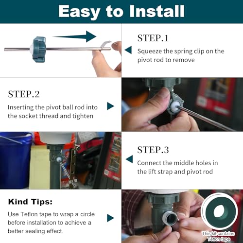 Bow Claws Toilets Pop Up Drain Repair Kit for PS2673 PS469 PSB327
