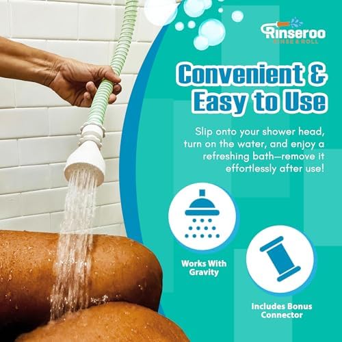 Rinseroo Removable Handheld Shower Hose 5ft