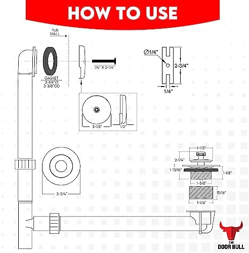 Bath Time Ease Lift Turn Chrome bathtub drain kit easily replaces your drain