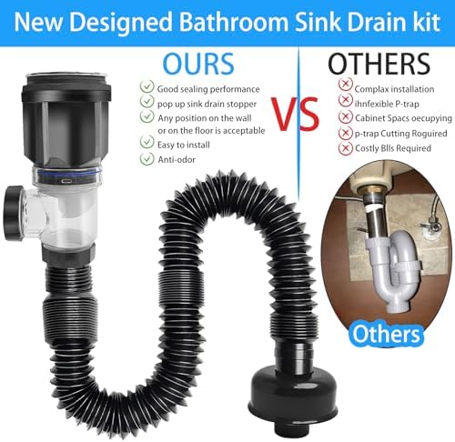 Bath Sink Drain Kit for 1-14 1-12 with Overflow Strainer