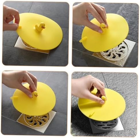 FELTECHELECTR Cartoon Dinosaur Drain Cover for Kitchen Bathroom and Shower