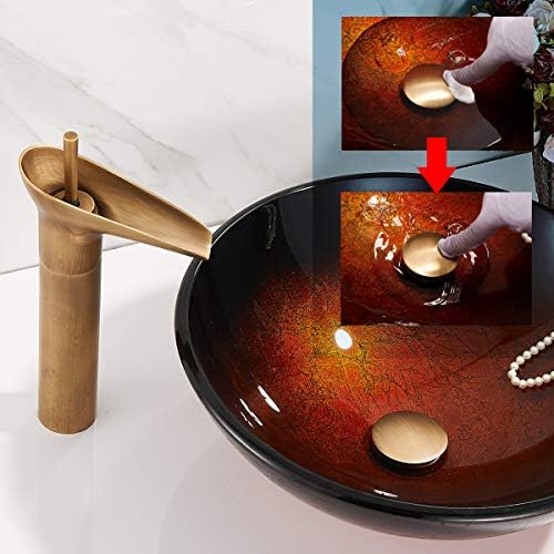Antique Brass Pop-Up Drain