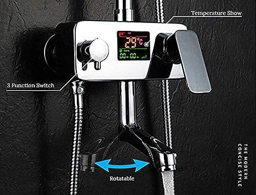 TECKI 8 Digital Rainfall Shower Faucet
