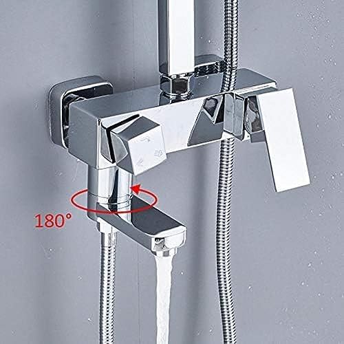 TECHI LED Bathtub Faucet Set with Rainfall Flow