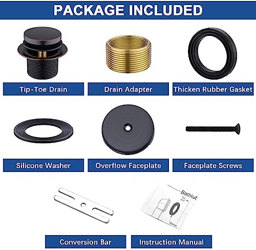 Perfect Fit Oil Rubbed Bronze Bathtub Drain Kit