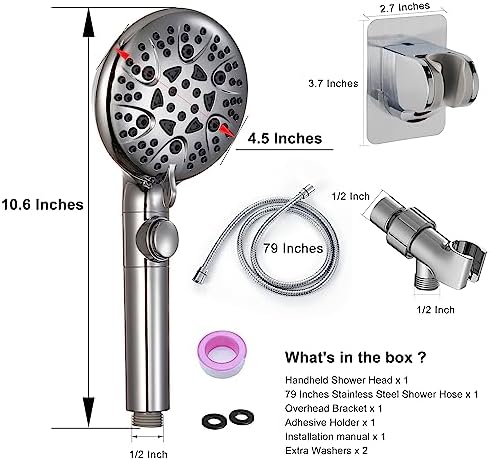 GwernKB Ultimate Handheld Shower Head