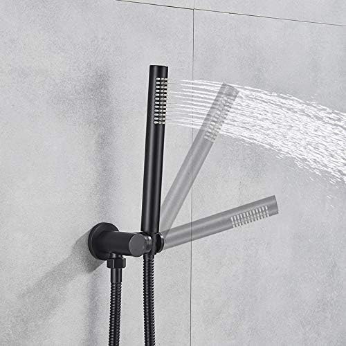 Premium Brass Black Bathroom Shower Set with Durable Components
