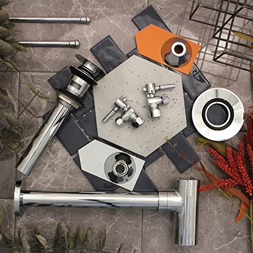 Reliable Kingston Brass Sink Drain Set in Wall Overflow Chrome
