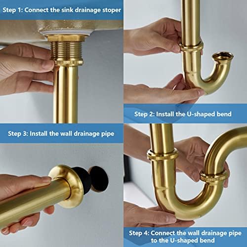 Durable Brass P-Trap for Bathrooms