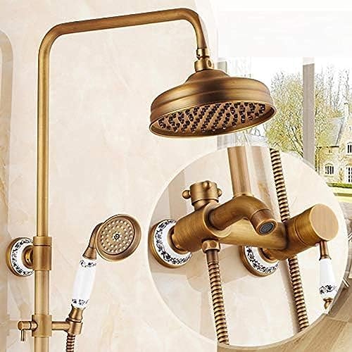 Durable Stylish Wall-Mounted Brass Shower Set