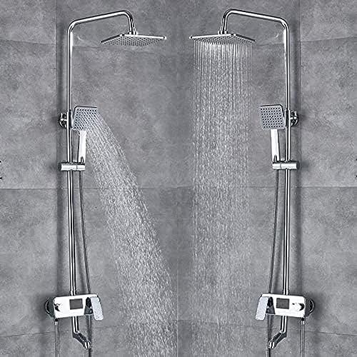 8 Inch Digital Rainfall Shower Faucet with Chrome Finish