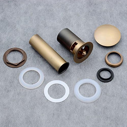 Beelee POP-UP Drain Stopper with Overflow Antique Brass Finish blissful home solution