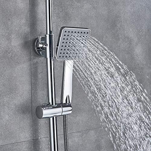 8 Digital Display In-Wall Shower Faucet with Mixing Handheld System