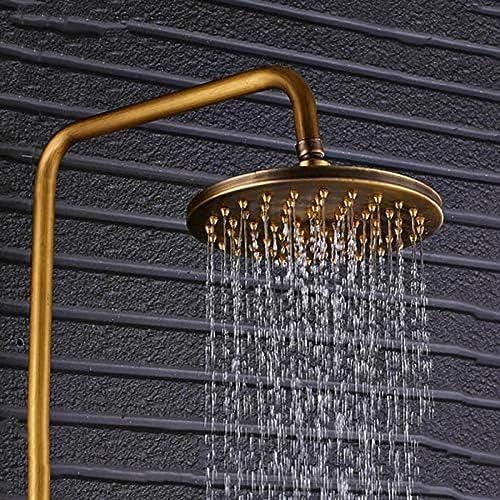 Antique Brass Faucet Set with Extendable Tube