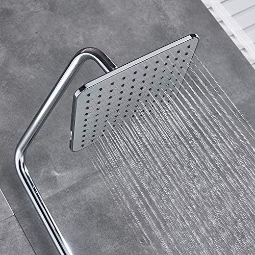 8 Digital Display In-Wall Shower Faucet with Mixing Handheld System
